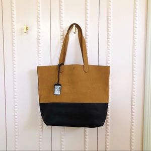 Nisolo Two Tone Leather Lori Bag Tote, New w/ Tags